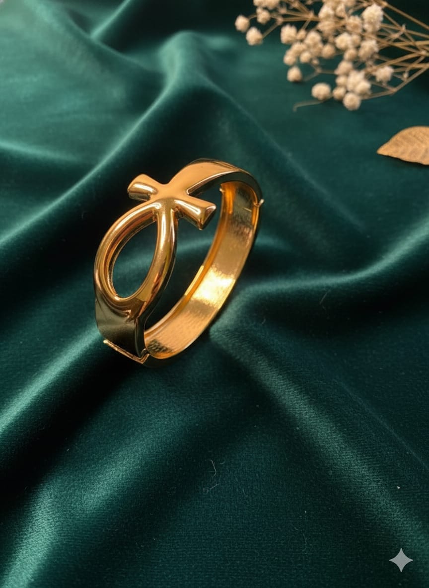 Hammered Harvest Wide Cuff