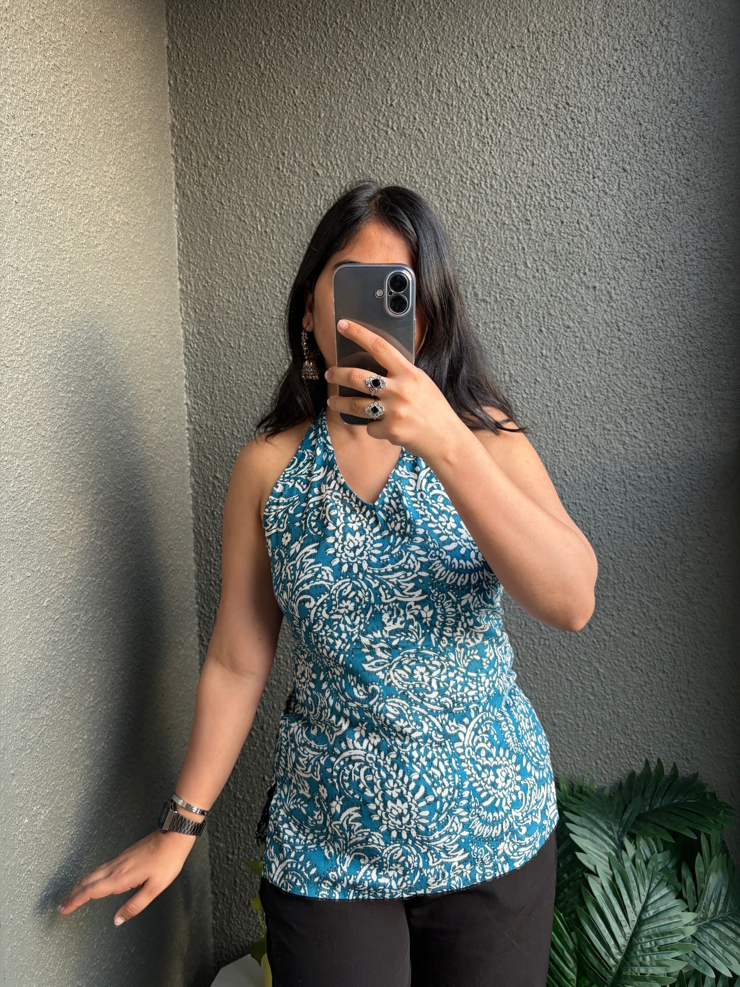 Tara Halterneck Short Kurti