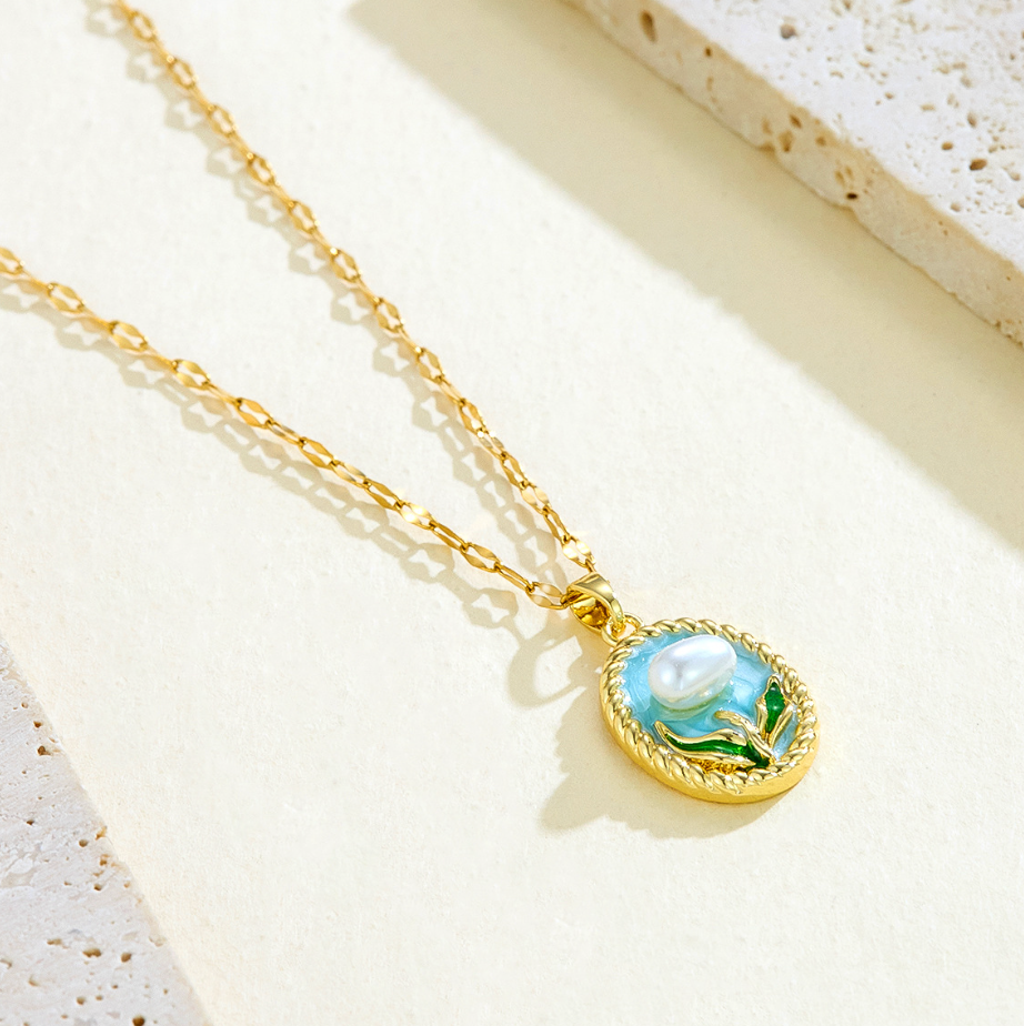 Anti-Tarnish Pearl Pendant