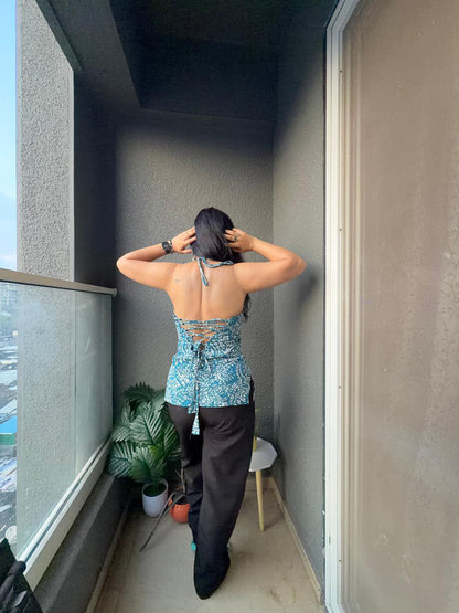 Tara Halterneck Short Kurti